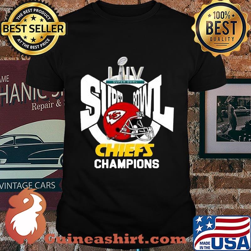 Super bowl liv champions kansas city chiefs football shirt