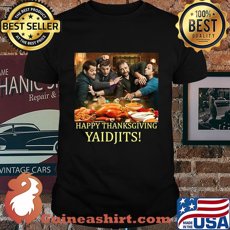 Supernatural elenco happy thanksgiving yaidjits shirt