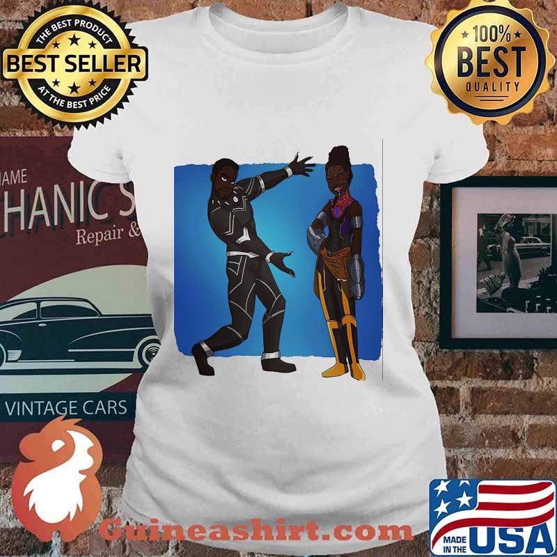 T'challa and shuri black panther marvel heroes s Ladies tee