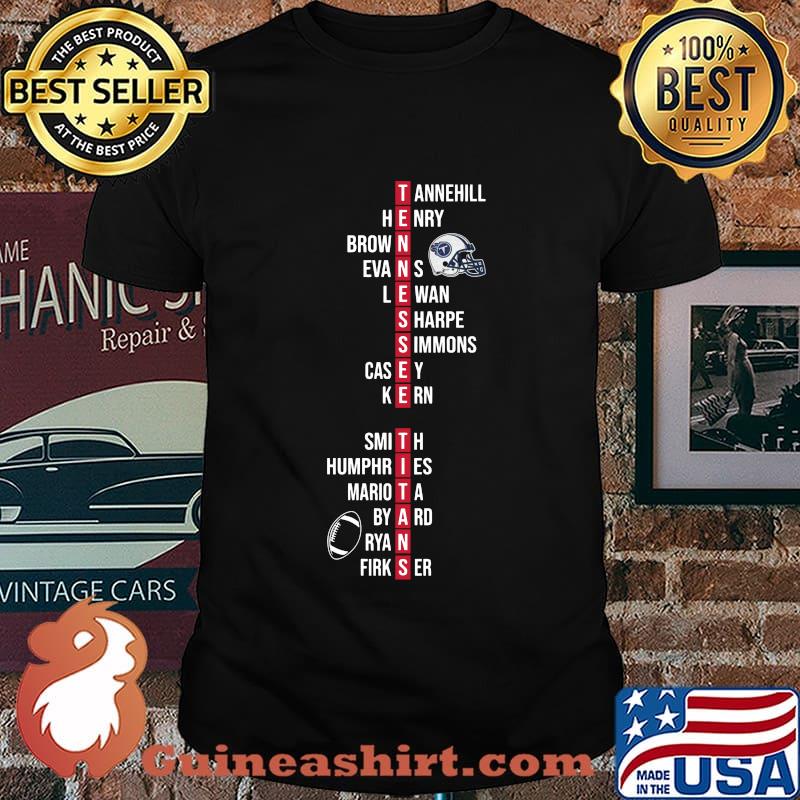 Tennessee titans tannehill henry brown evans lewan sharpe simmons casey kern shirt