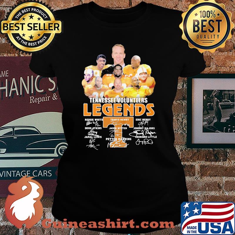 Tennessee volunteers legends players signatures s Laides tee