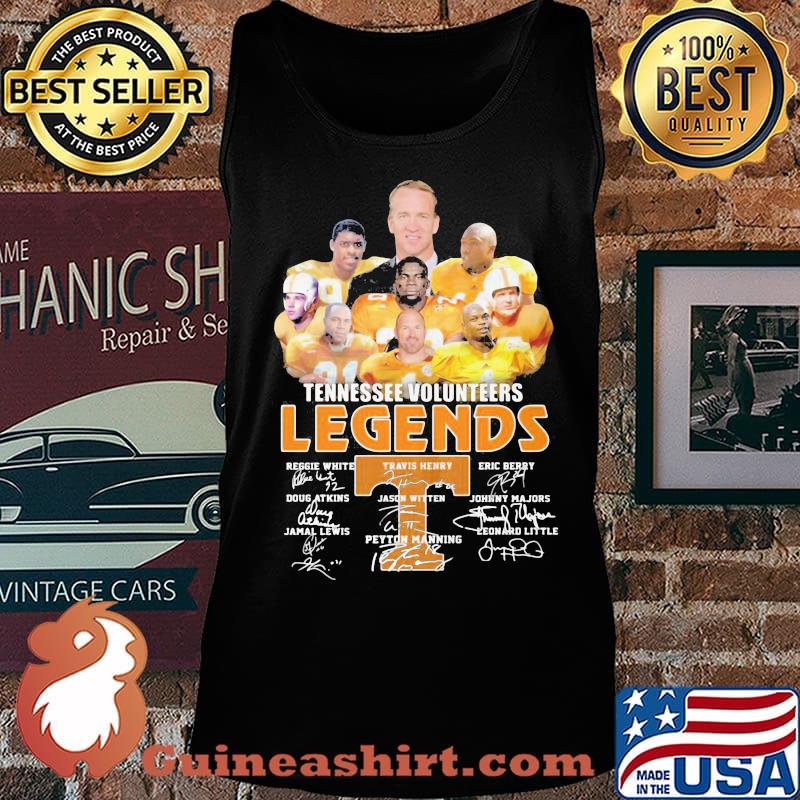 Tennessee volunteers legends players signatures s Tank top