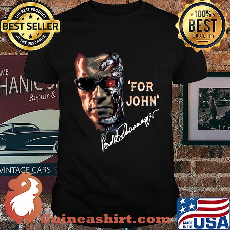 Terminator for john arnold schwarzenegger signatures shirt