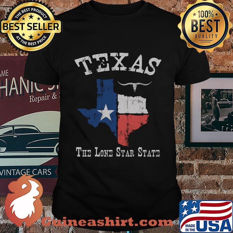 Texas the lone star state longhorn shirt