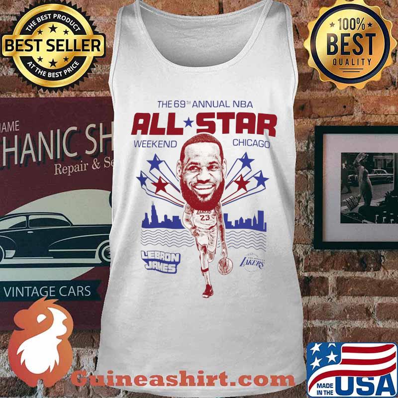 The 69th annual nba all star weekend chicago lebron james basketball s Tank top