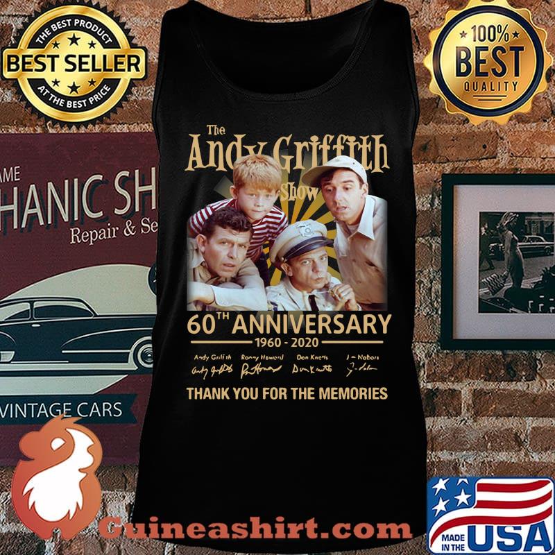 The andy griffith 60th anniversary 1960 2020 thank you for the memories signatures s Tank top