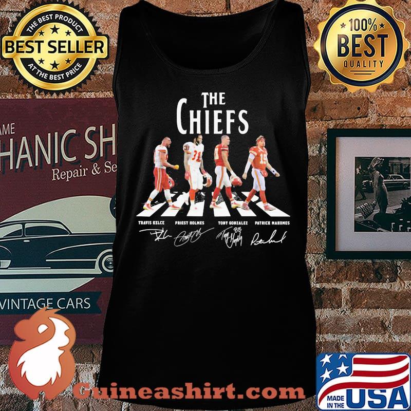 The chiefs abbey road players signatures s Tank top
