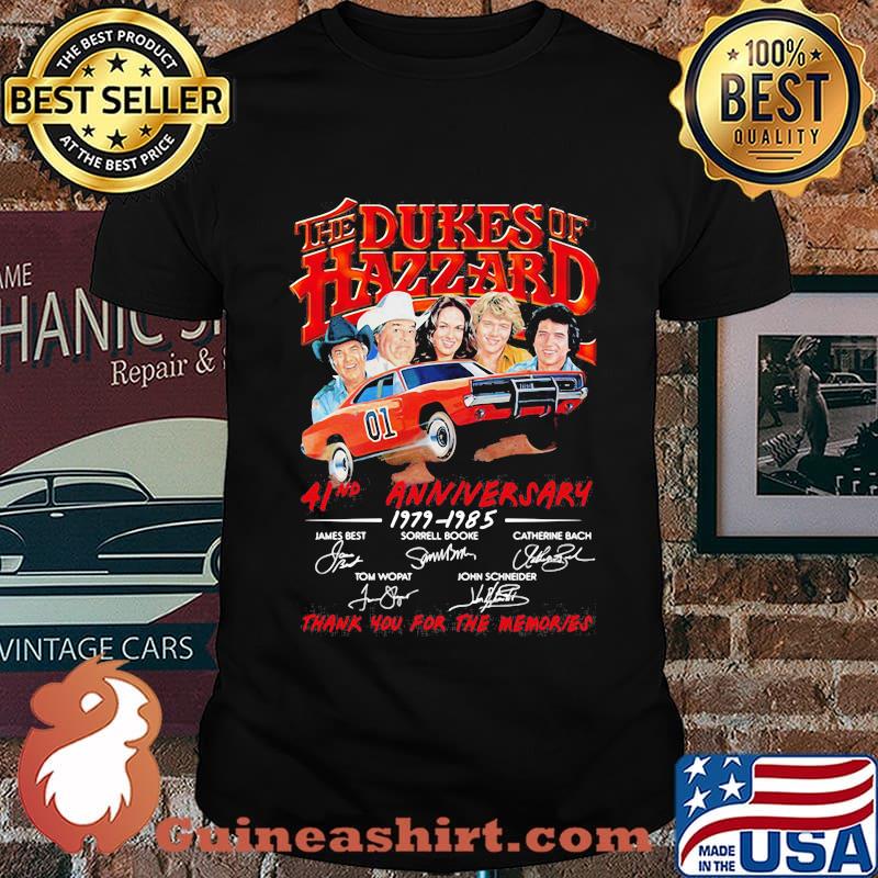 The Dukes Of Hazzard 41nd Anniversary 1979 - 1985 Thank you for the memories signatures shirt