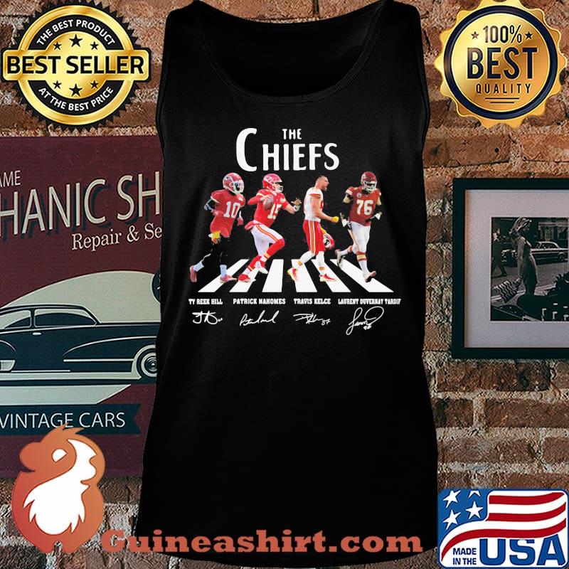 The kansas city chiefs crossing the line signatures s Tank top