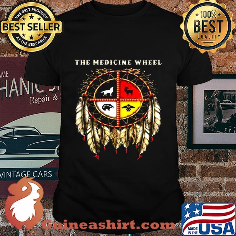 The medicine wheel animals native shirt