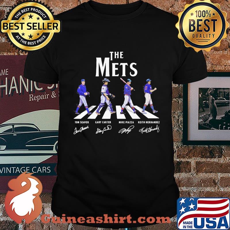 The new york mets crossing the line signatures shirt