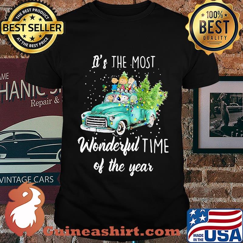 The peanuts it's the most wonderful time of the year shirt