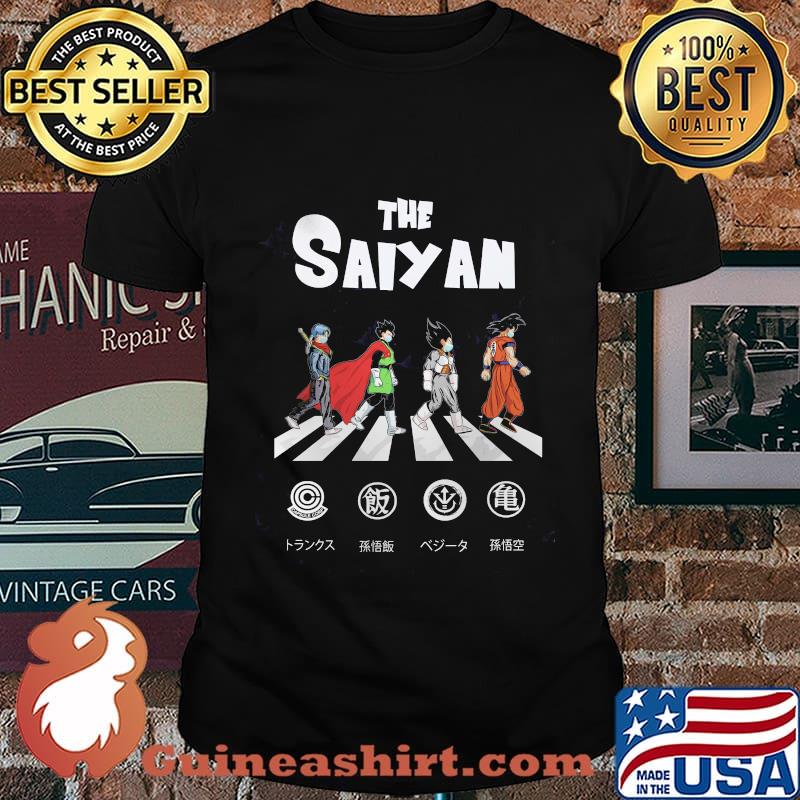 The saiyan abbey road shirt