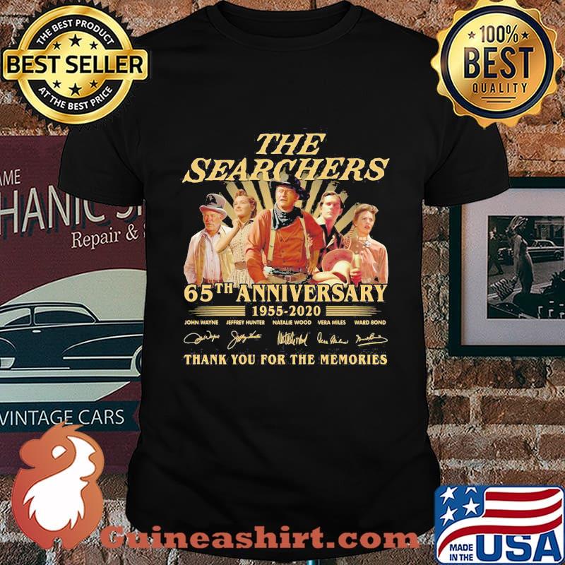 The searchers 65th anniversary 1955 2021 thank you for the memories signatures light shirt