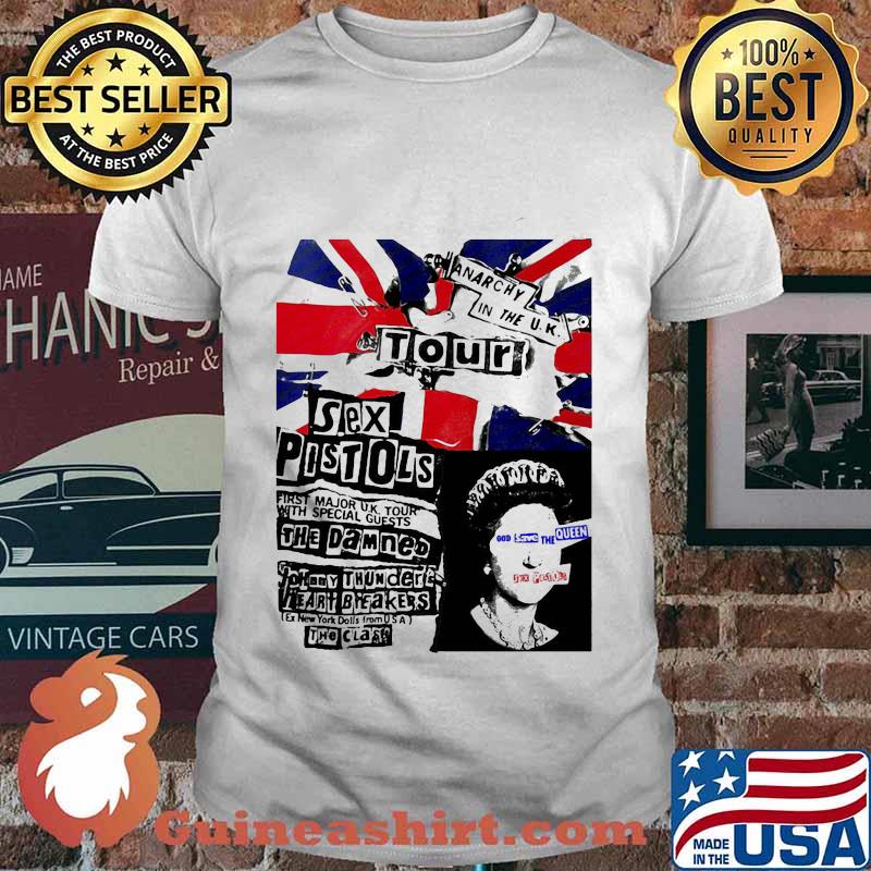 The sex pistols first major uk tour with special guests the damned shirt
