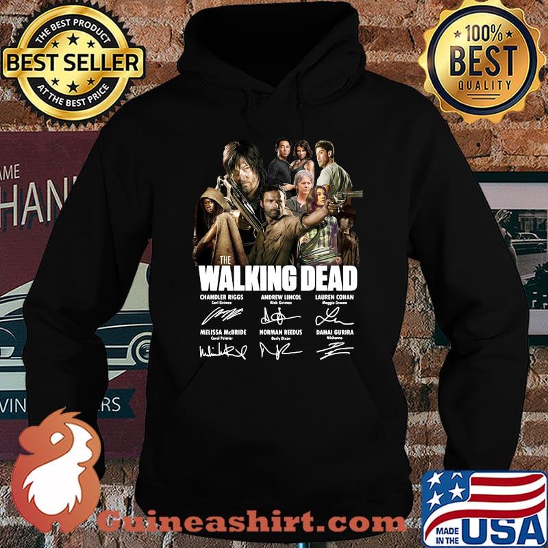 The walking dead movie characters signatures s Hoodie