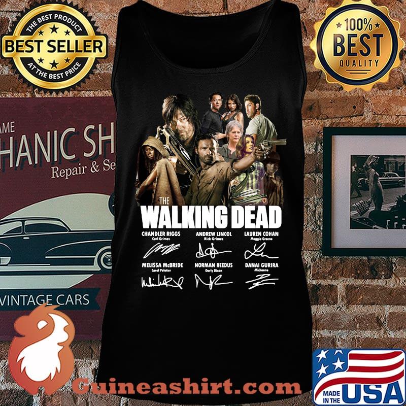 The walking dead movie characters signatures s Tank top