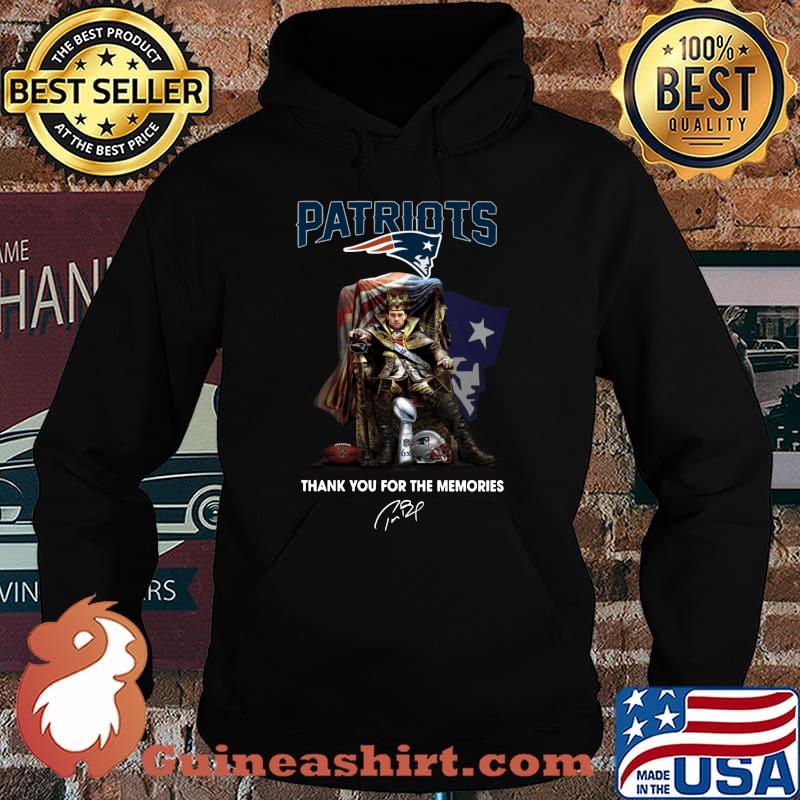 Tom brady king new england patriots thank you for the memories signature s Hoodie