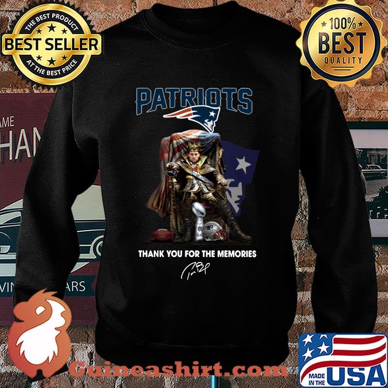 Tom brady king new england patriots thank you for the memories signature s Sweater