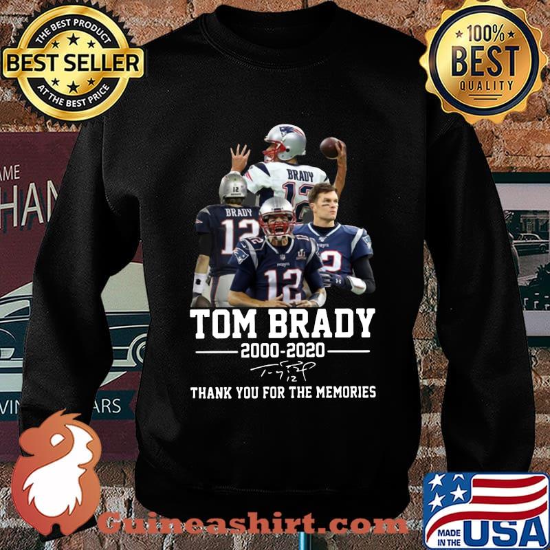 Tom brady new england patriots football 2000 2020 20 thank you for the memories signature s Sweater