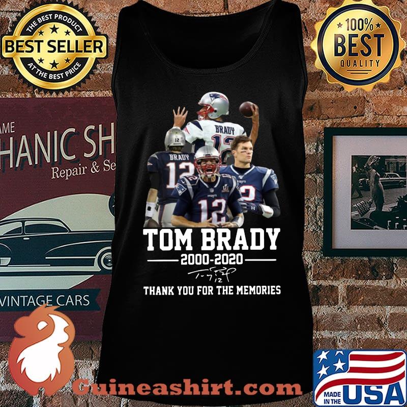Tom brady new england patriots football 2000 2020 20 thank you for the memories signature s Tank top
