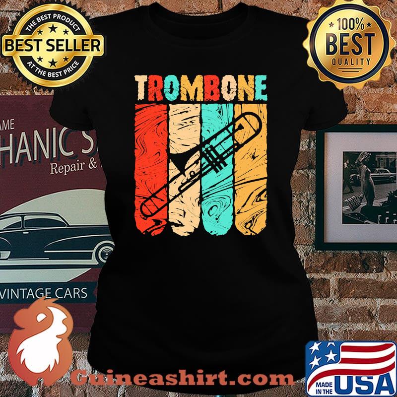 Trombone vintage retro classic s Laides tee