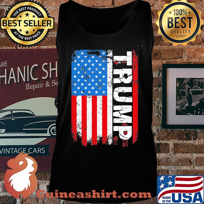 Trump american flag independence day s Tank top