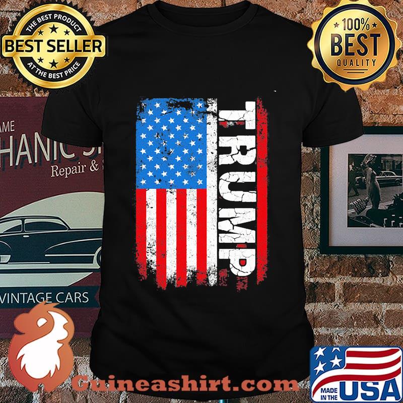 Trump american flag independence day shirt