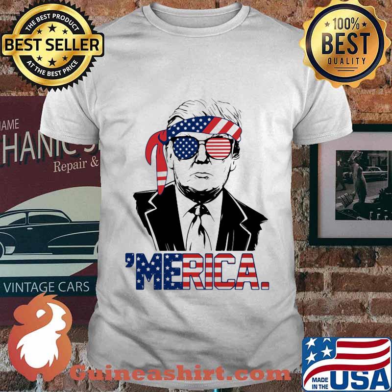 Trump 'Merica American Flag shirt