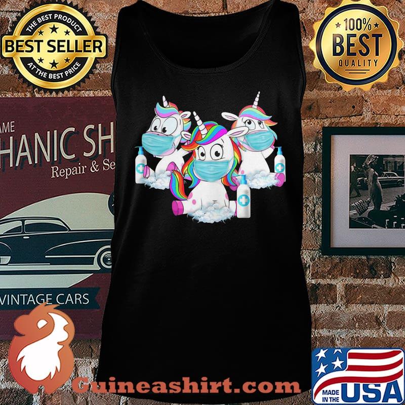 Unicorn wear mask washing hand s Tank top