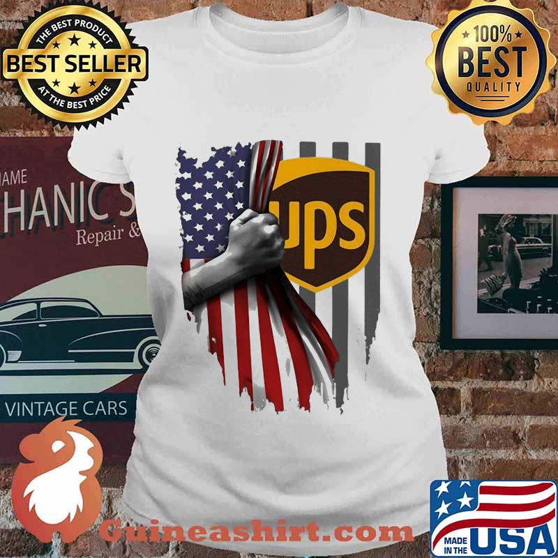 Ups american flag independence day s Ladies tee