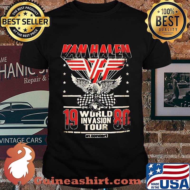 Van halen 1980 world invasion tour shirt