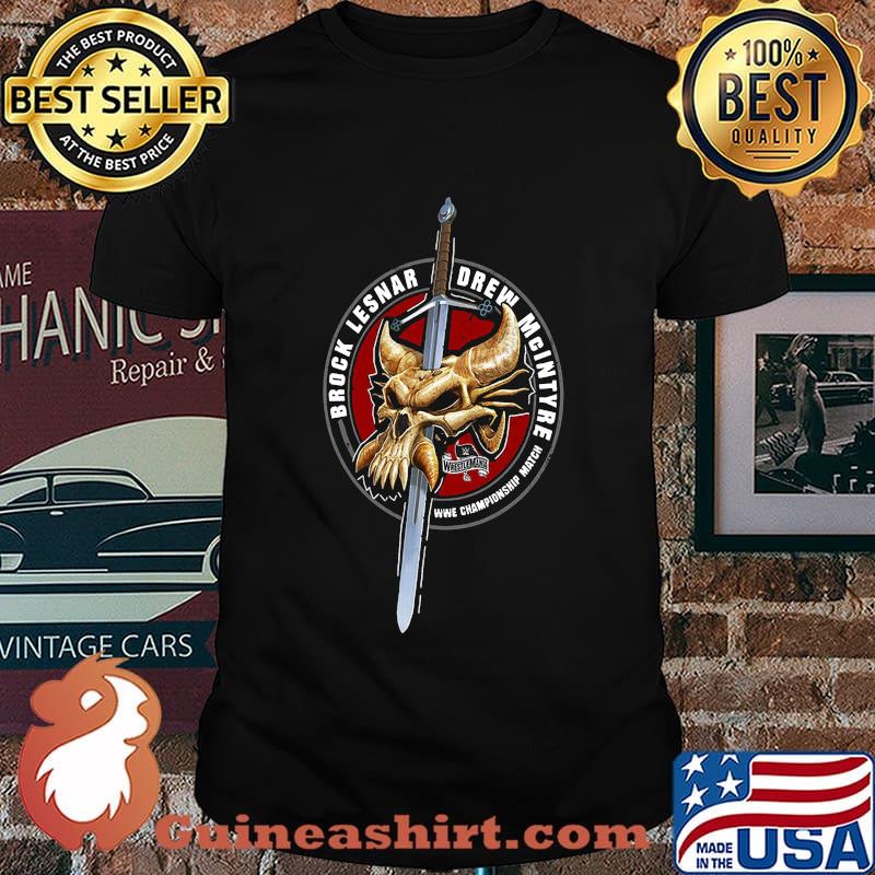 Vikings skull buffalo brock lesnar drew mcintyre shirt