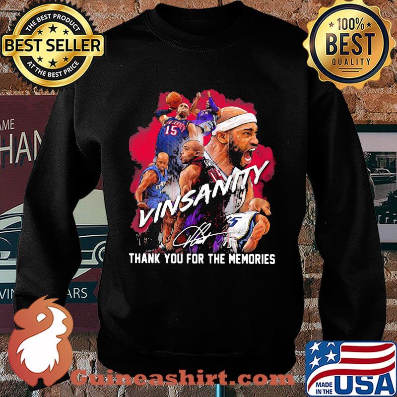 Vinsanity vince carter thank you for the memories signature s Sweater