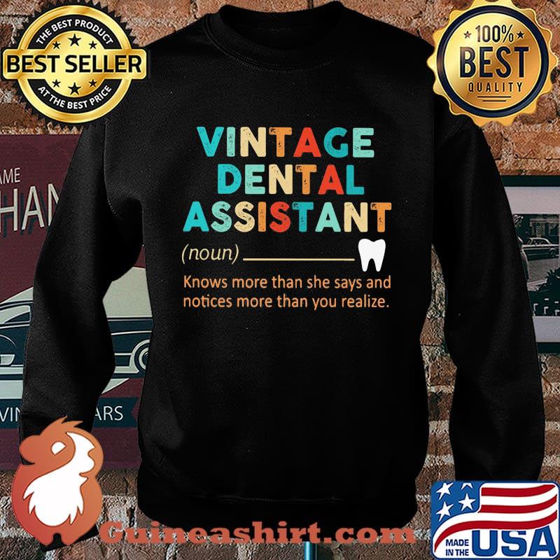 Vintage dental assistant Knows more than she says and notices more than you realize s Sweater