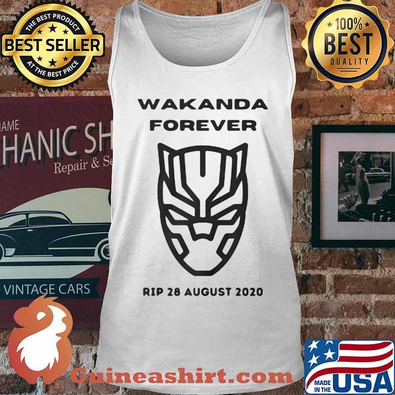 Wakanda forever black panther rip chadwick 28 august 2020 s Tank top