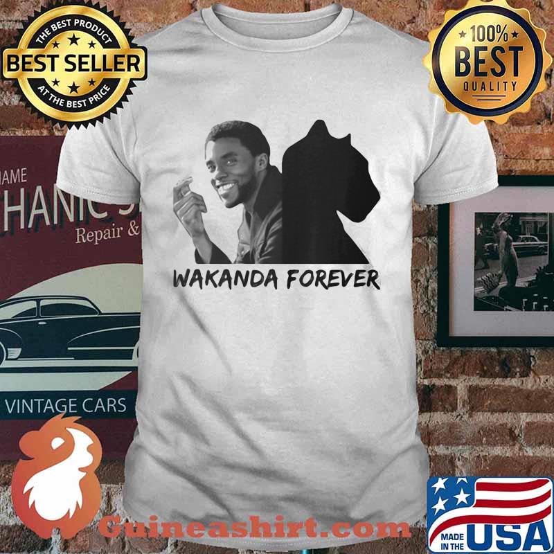 Wakanda forever black panther rip chadwick actor 2020 shirt