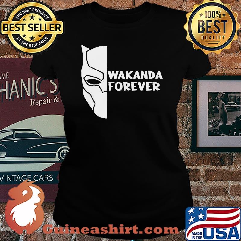 Wakanda forever marvel heroes black panther chadwick rip face s Laides tee