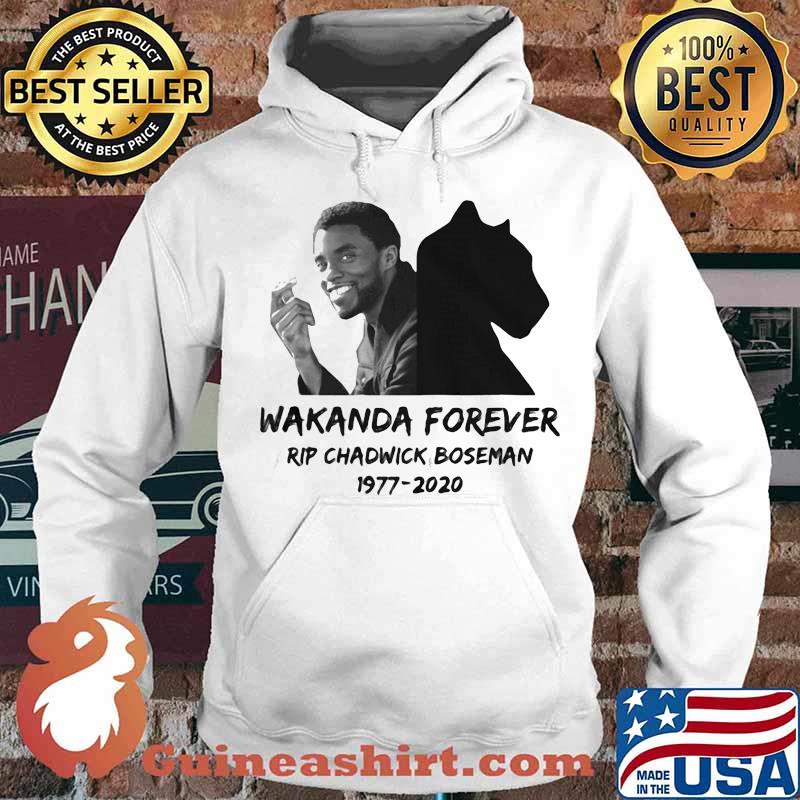 Wakanda forever rip chadwick black panther actor 1977 2020 s Hoodie