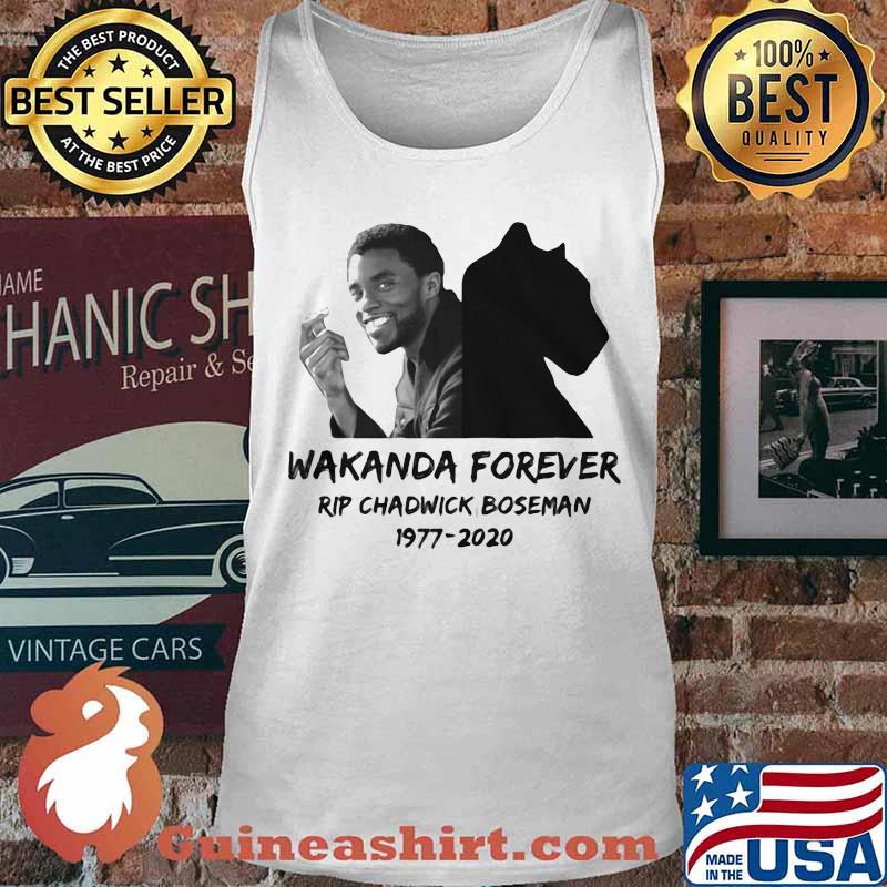 Wakanda forever rip chadwick black panther actor 1977 2020 s Tank top