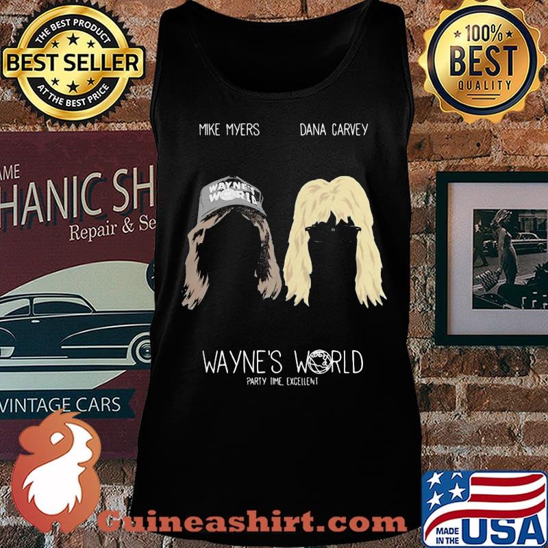 Wayne campbell and garth algar mike myers dana carvey wayne's world party time excellent shirt s Tank top