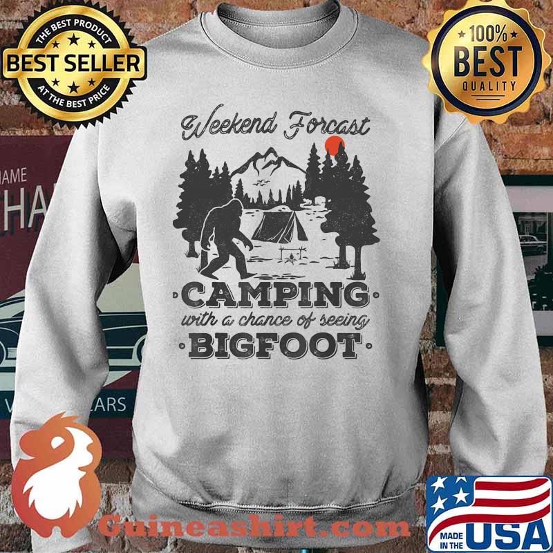 Weekend forecast camping with a chance of seeing bigfoot sunset s Sweater