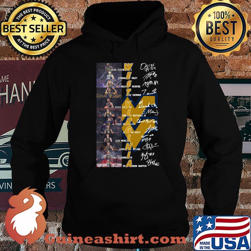 West virginia mountaineers men's basketball players signatures s Hoodie
