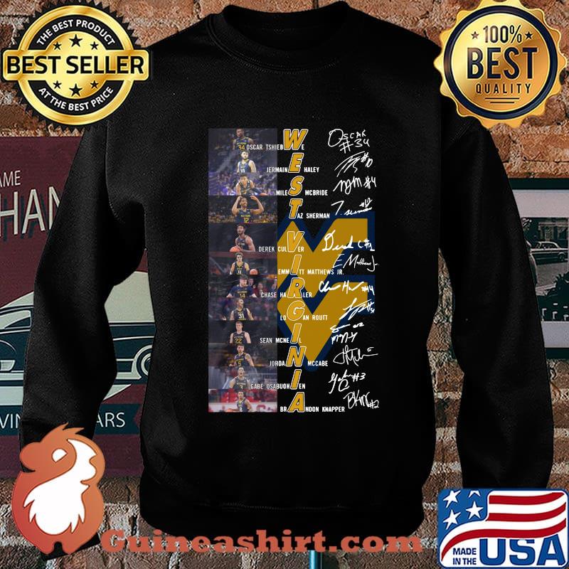 West virginia mountaineers men's basketball players signatures s Sweater
