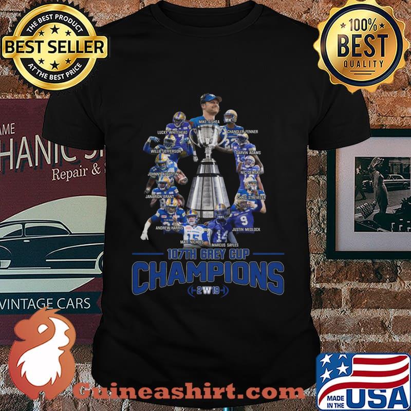 Winnipeg blue bombers 107th grey cup champions shirt