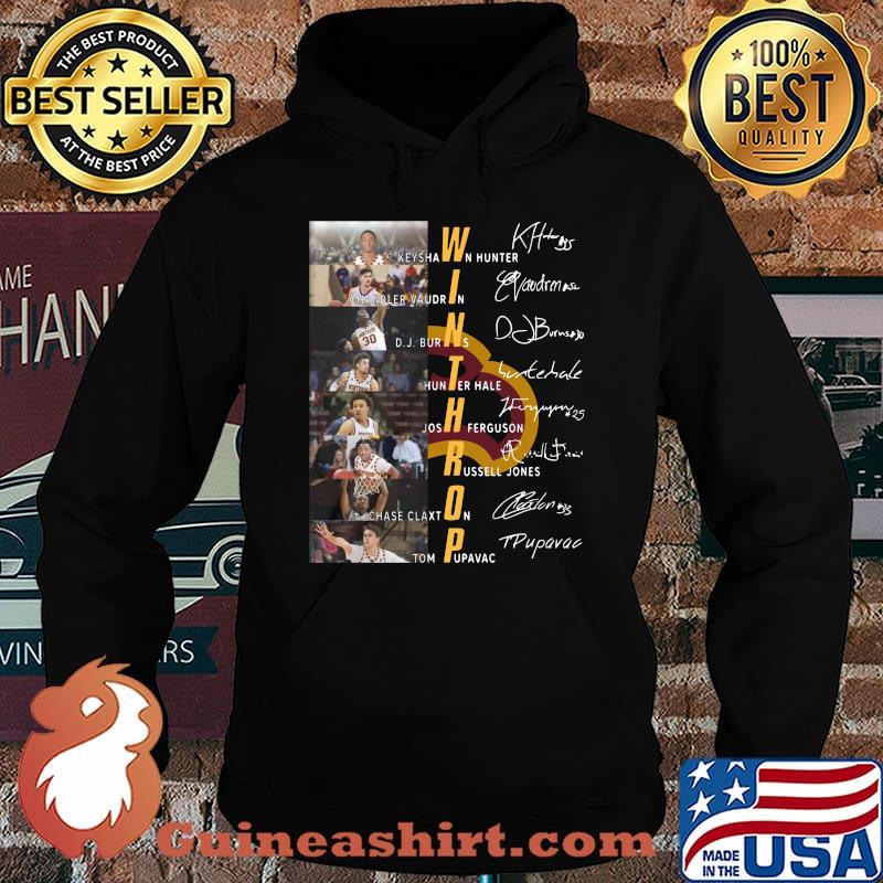 Winthrop eagles men's basketball players signatures s Hoodie
