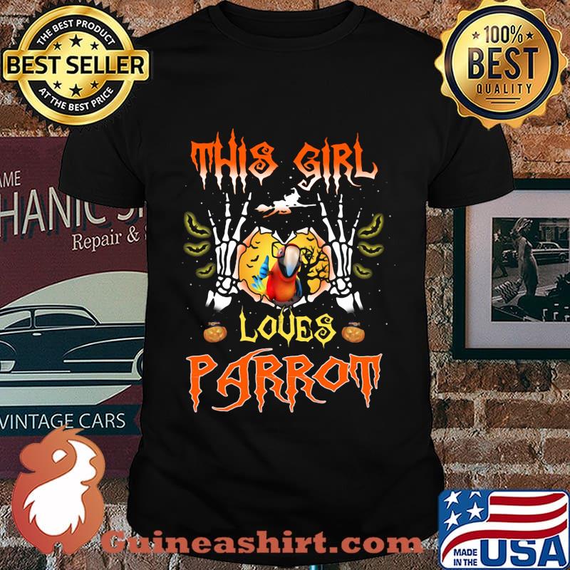 Witch This girl loves parrot shirt