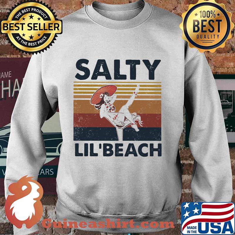 Woman salty lil' beach vintage retro s Sweater