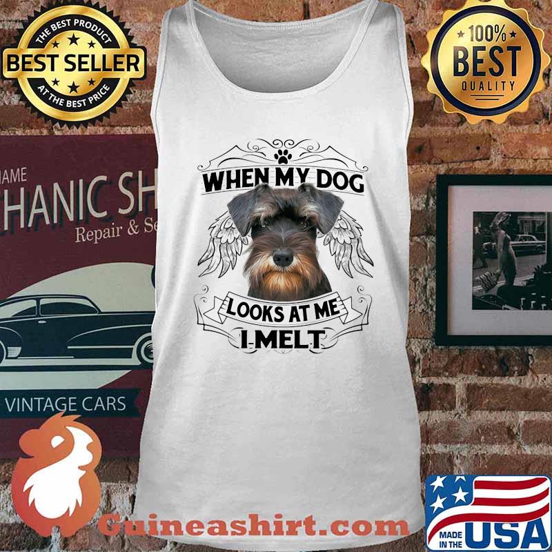 Yorkie when my paw dog looks at me i melt s Tank top