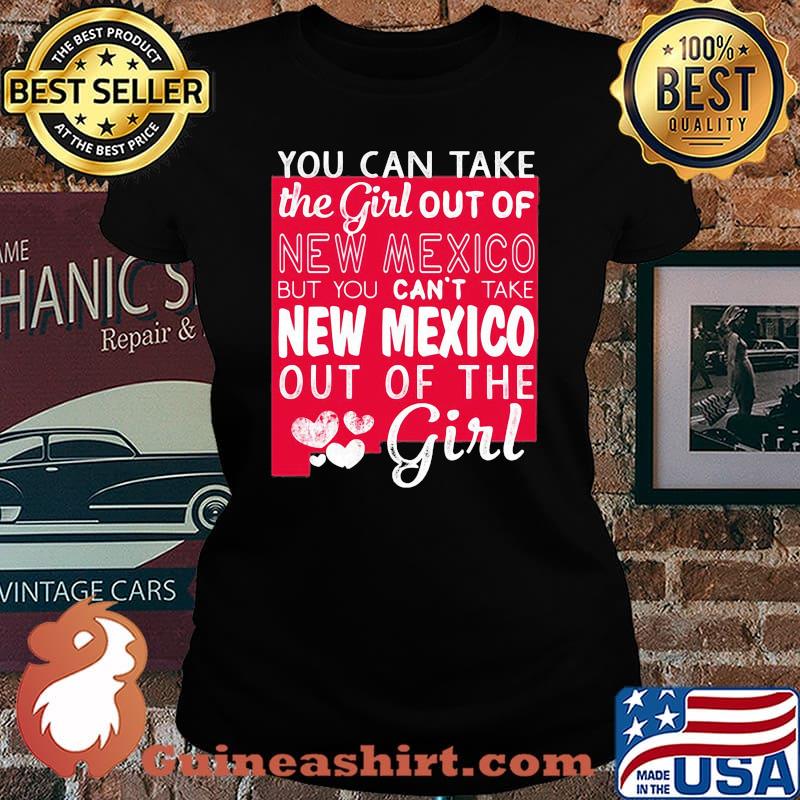 You can take the girl out of new mexico but you can't take michigan out of the girl heart s Laides tee